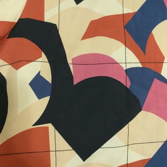 NWT Grace Willow Geometric Print Quilted Jacket - Picture 6 of 8